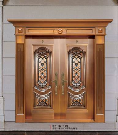 Steel copper door