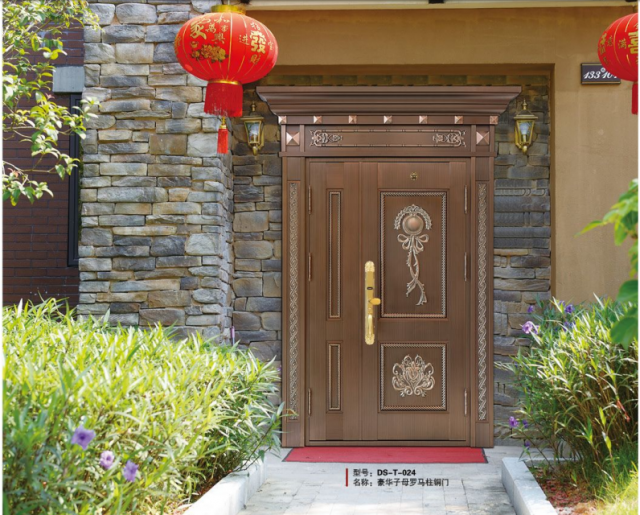 豪華子母銅門